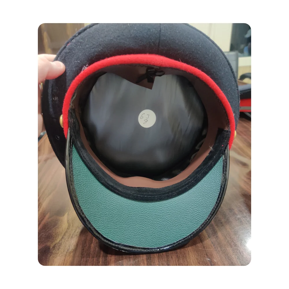 Wholesale Officer Caps Best Colors Top Selling Wool Peak Caps Made in India Casual and Sports Applicable