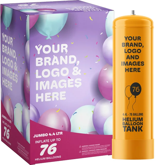 Purchase Premium 4.4 liter of High Pressure Helium gas for balloons made in Europe