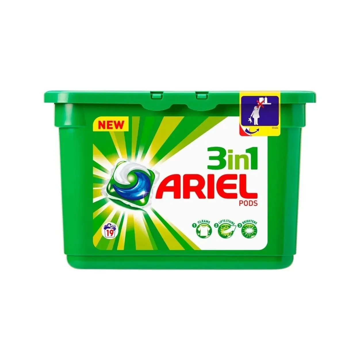 Ariel All-in-1 PODS Washing Liquid Laundry Detergent Tablets / Capsules, 120 Washes (60 x 2) with Lenor Unstoppables