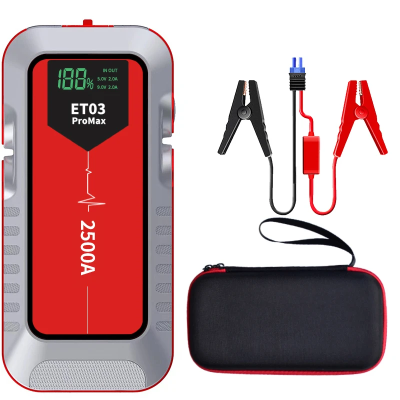 16800mah 12v 2500A Peak Current Jump Starter Function Auto Battery Booster Powerbank Car Jump Stater