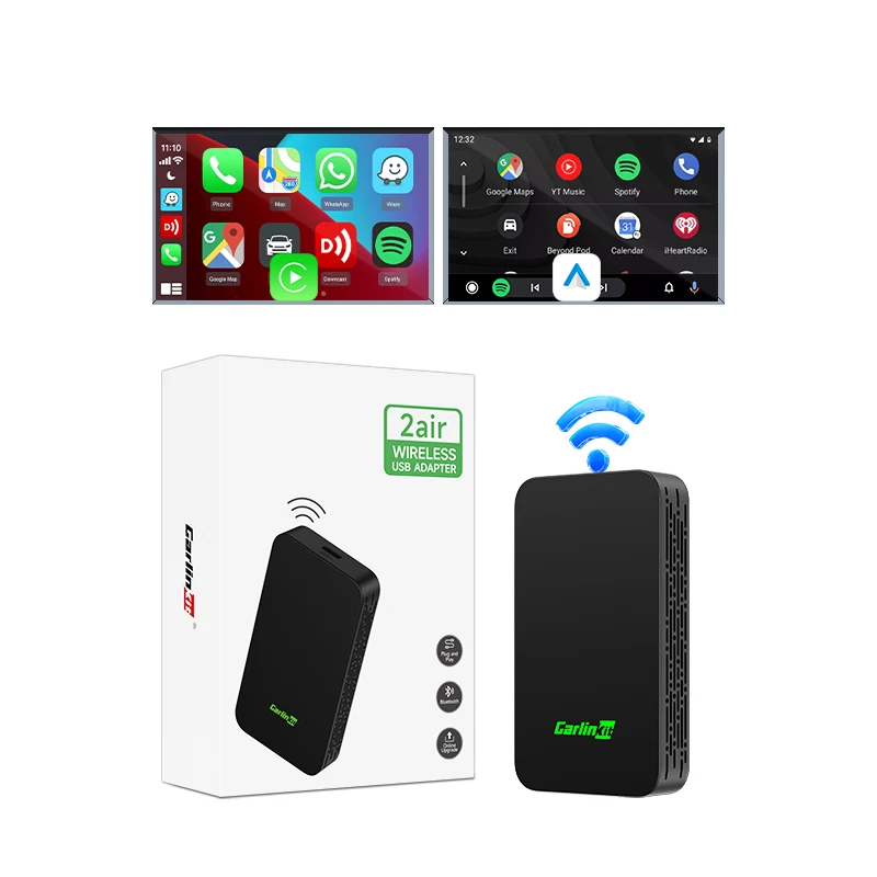 New carlinkit car radio carplay android auto 2 in 1 ai dongle box car smart module portable usb stereo multimedia carplay