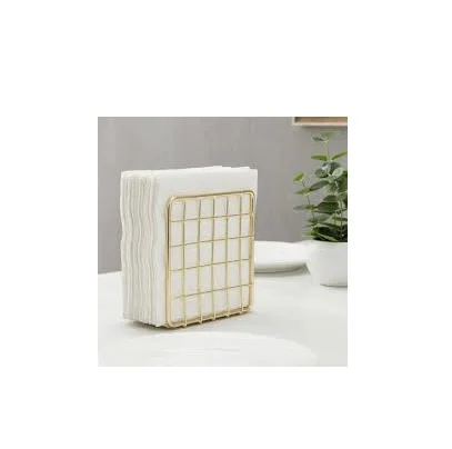Modern design brass tissue box stand and high quality brass golden color brass tissue paper hall and living room tissue box