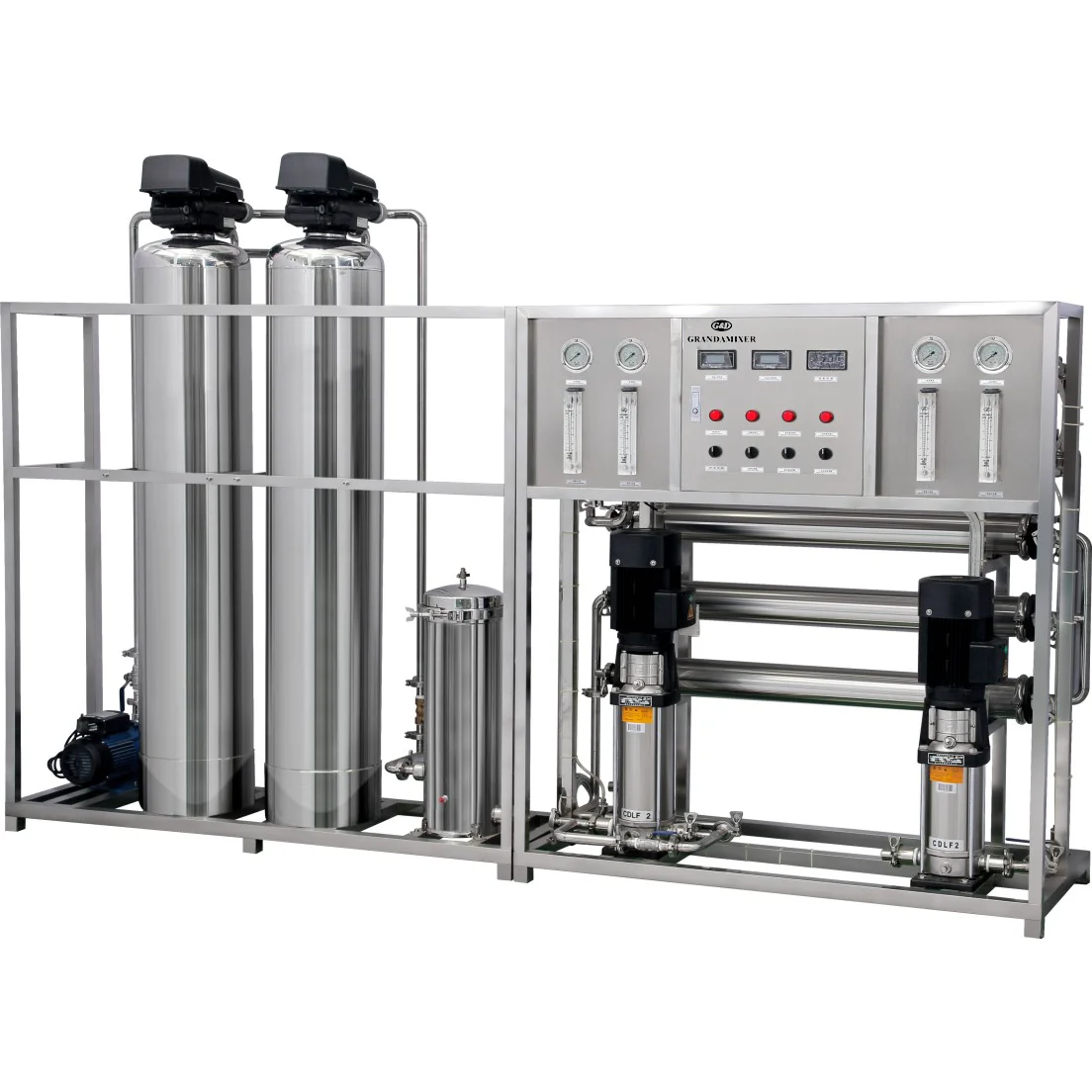 Ультра чистая система обработки воды EDI + RO Deionized 250LPH 500LPH