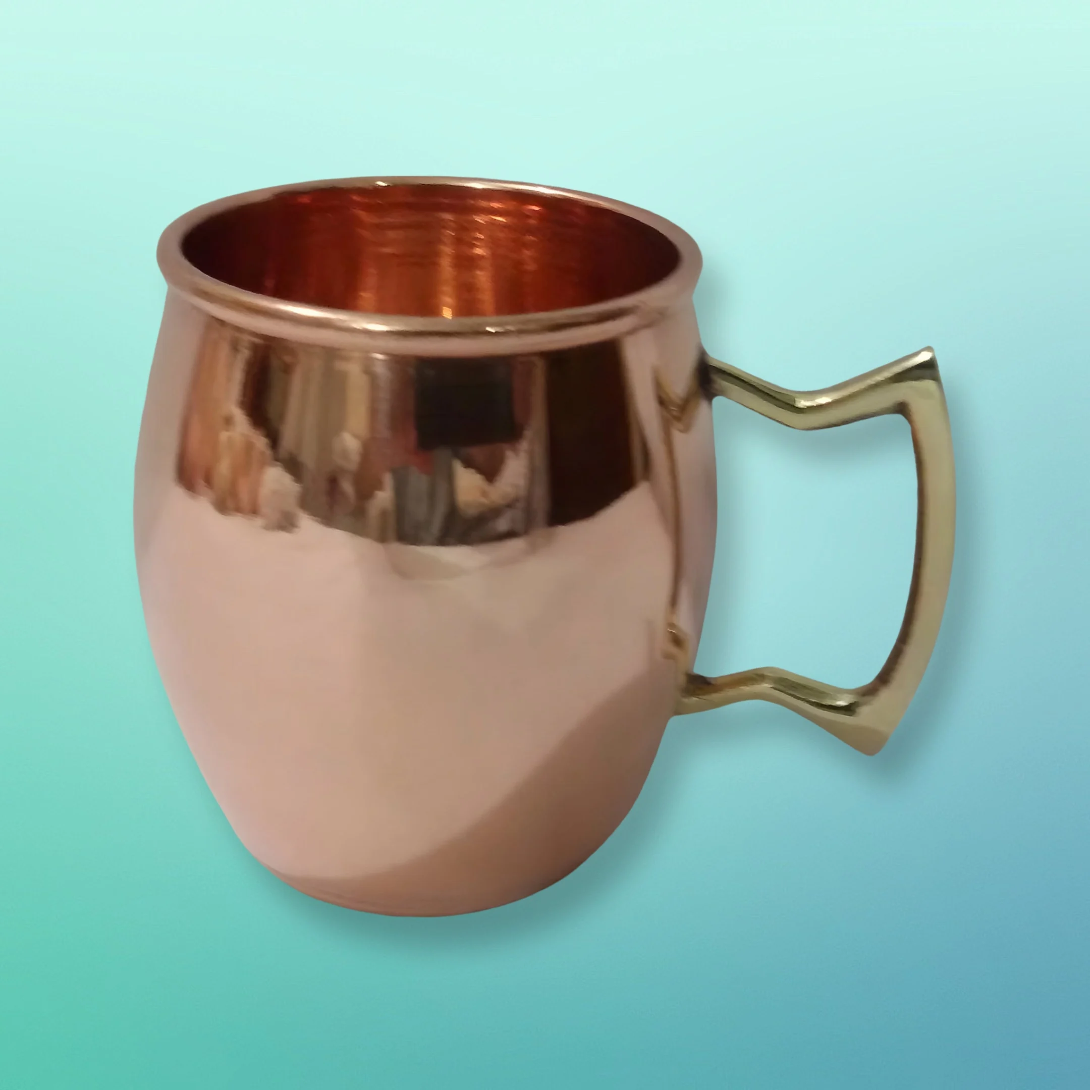 100% Pure Copper Moscow Mule Mug - 24 Oz with Brass Handle High Quality Polish for Home Decoration Mugs