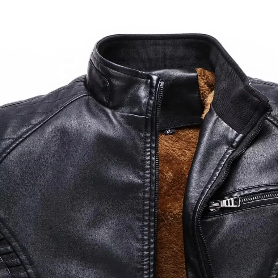 Custom Men Flying Aviator Fur Bomber Brown Leather Jacket Biker Leather Shearling Jacket