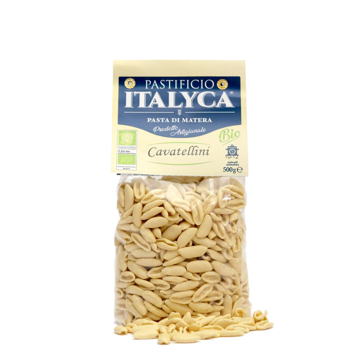 best quality cavatellini 500g certified organic artisanal pasta made from 100% italian quality