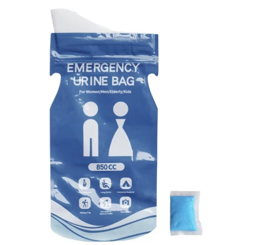 Portable&Disposable Emergency Urine Bag Male Female Essential Medical Supply For Outdoor Adventures Long Journeys