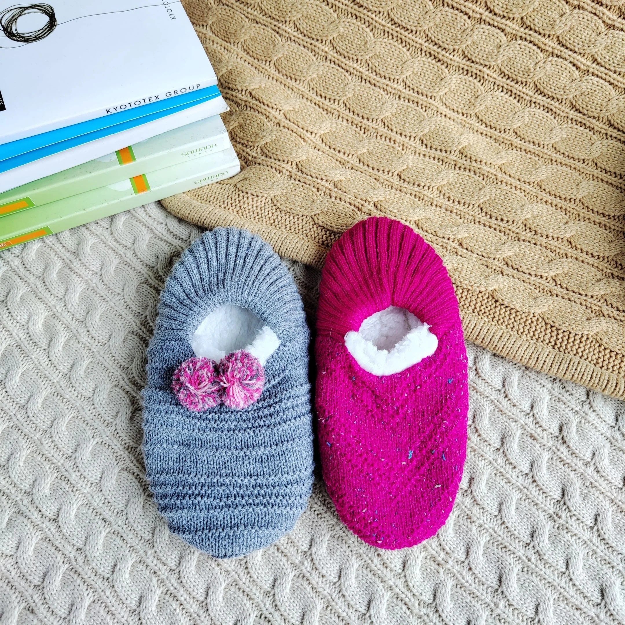 slipper socks with rubber sole for adults slipper socks with rubber sole fashionable knitted floor socks