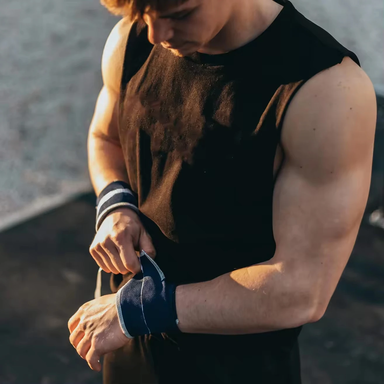 Top Selling Knitting Gym Wrist Straps Custom Weightlifting Wrist Wraps Sport Elastic Wrist Band for Fitness