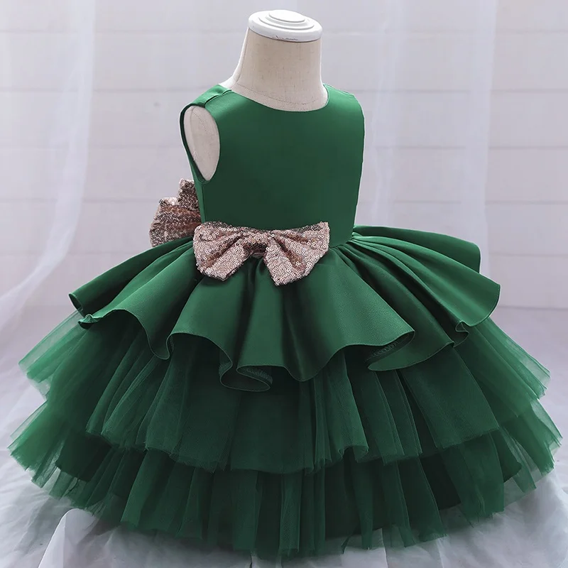 2023 Hot Selling New Baby Princess Party Dress Baby Girls Bow Dresses
