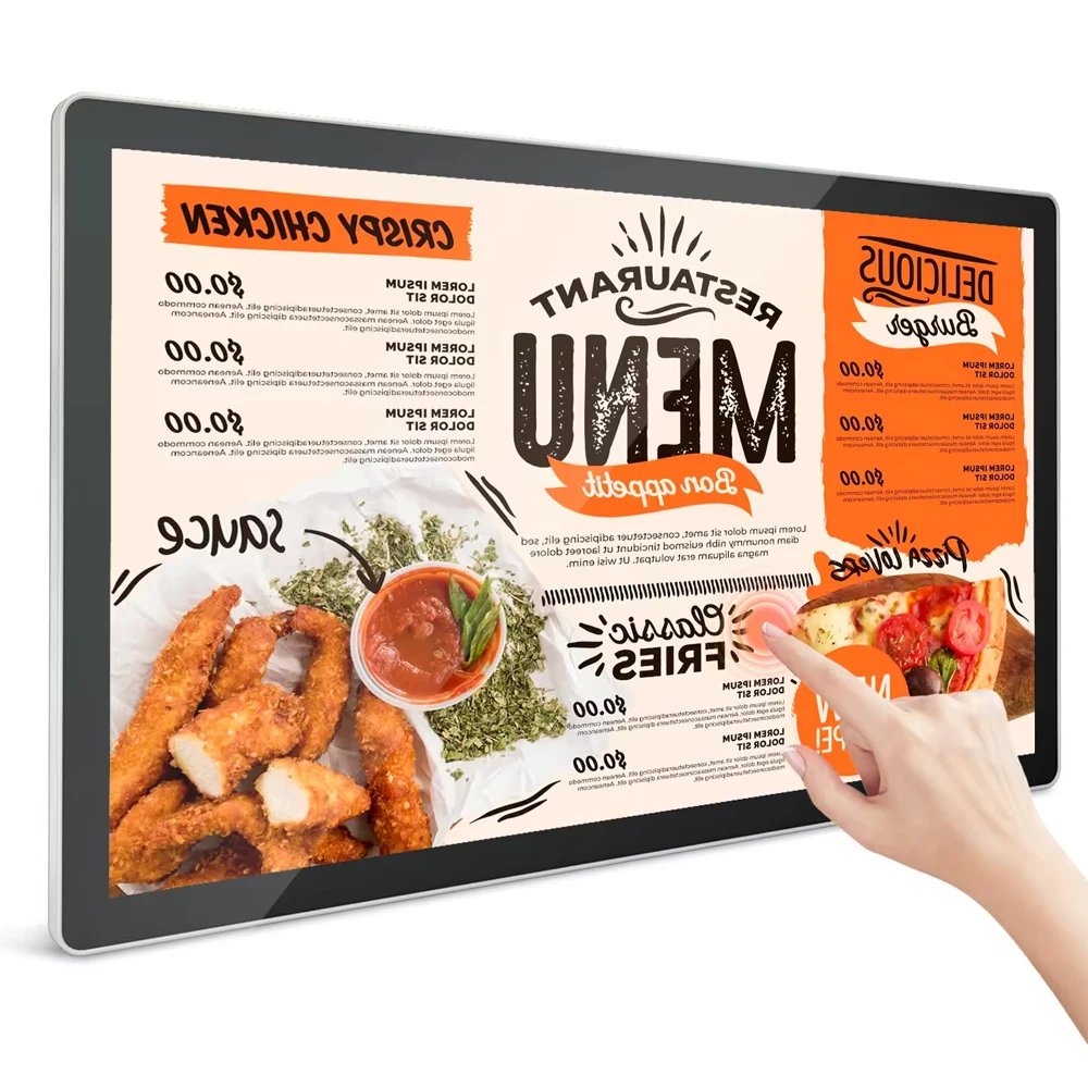 Commercial Ads Wall Mounted Indoor Signag LCD Digital Menu Board  for Marketing