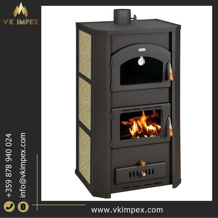 Bulgaria Origin Manufacturer of Energy Efficient Wood Burning Fireplace with Oven for Indoor Use in Villa Apartment Hotels