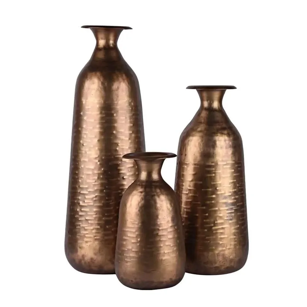 Standard Design Pure Iron Different Sizes Vases With Top Quality Customized Shape Decorative Flower Pot