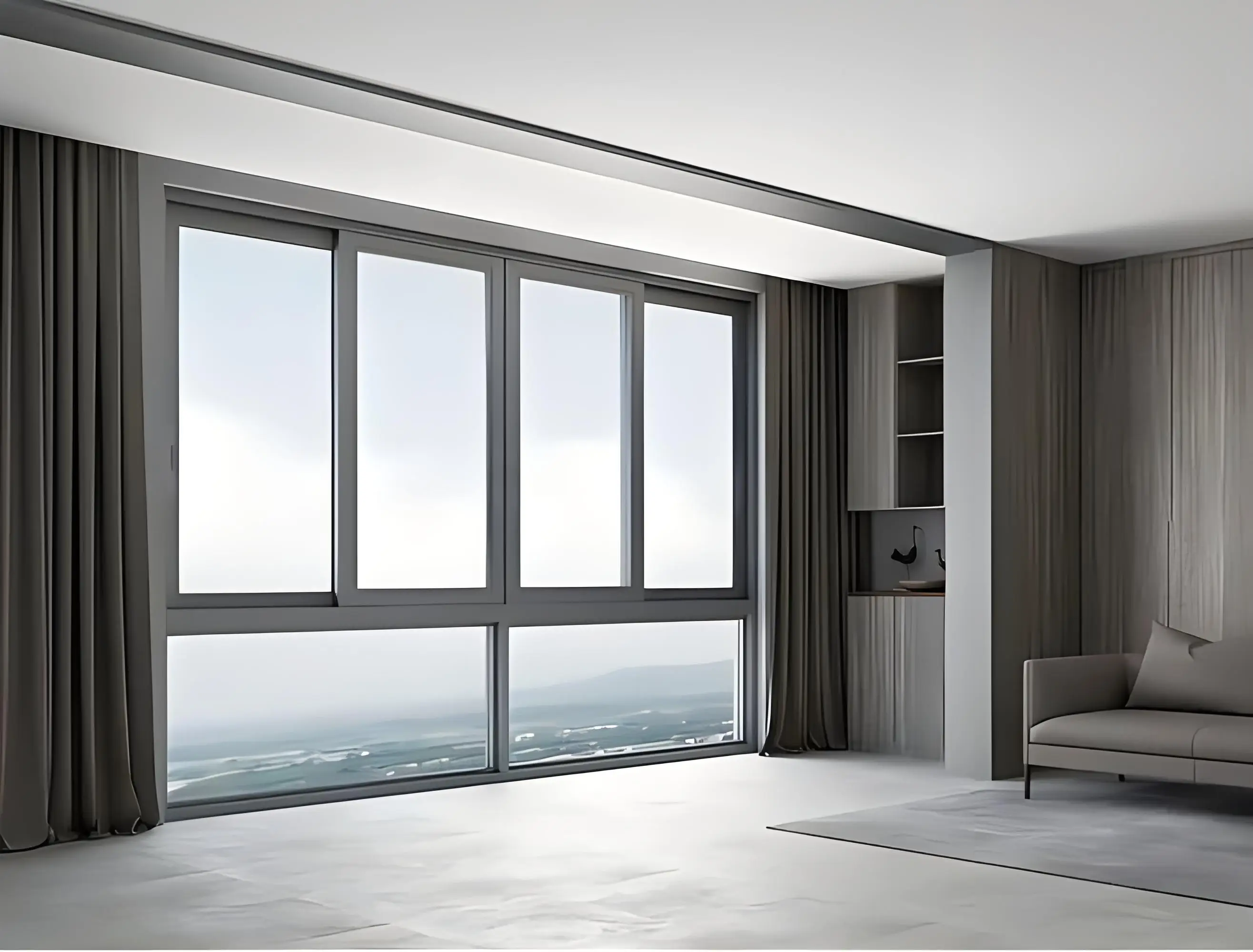 2 4 Panel Window Slider Optional Fly Screen Roller Shutter Sliding Aluminium Windows with Aluminum Shutter