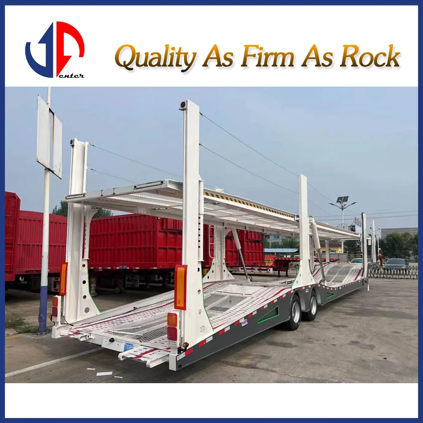 2-Axle Car Transport Trailer Vehicle Carrier Semi-Trailer for Construction Machinery for Car and Vehicle Transportation