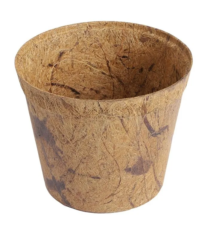 BEST SOLUTION FOR SEEDS PRODUCT COCONUT FIBER POT FOR GARDEN FLOWERS GROWING PLANT HIGH 11.5cm x WIDE 12cm FROM VIETNAM 2024