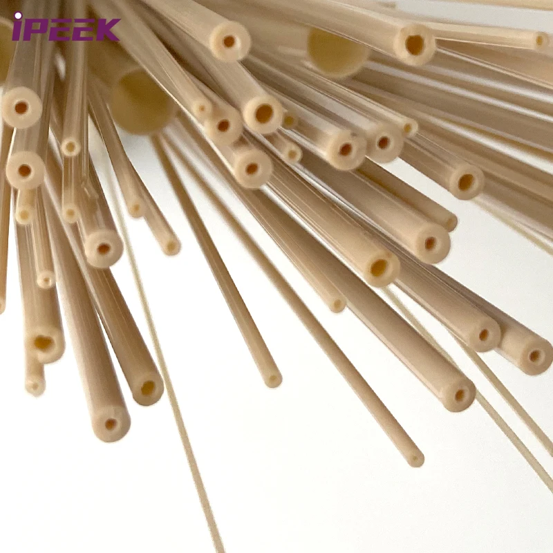 iPEEK Factory Price Hollow Bar Natural Blue Red Medical Capillary HPLC PEEK Tube Tubing Pipe