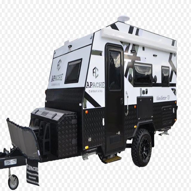 Towable Tiny Motorhome RV Camper Trailer Mobile Car Trailer for Camping and Travel Mobile House Street Caravan Camper Trailer