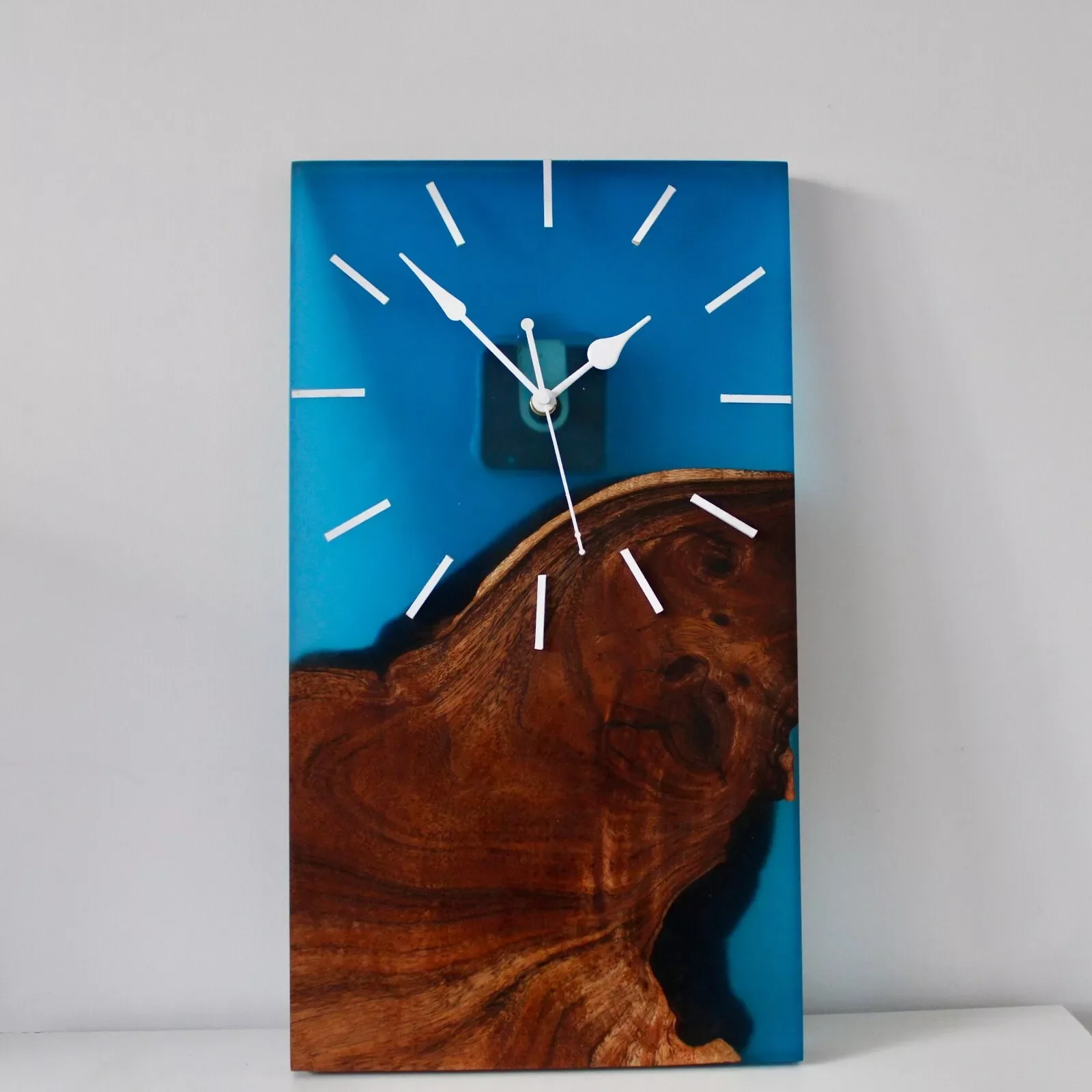 Indian Supplier Vintage-Inspired Resin Wall Clock with Hand-Painted Details for a Rustic Touch in Your Home from India