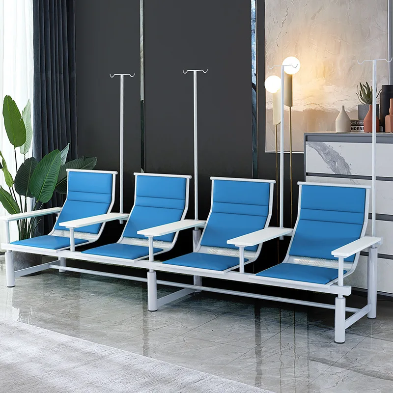 Factory Custom Three-Seater Stainless Steel Hospital Infusion Bench Airport Queuing Waiting Chair