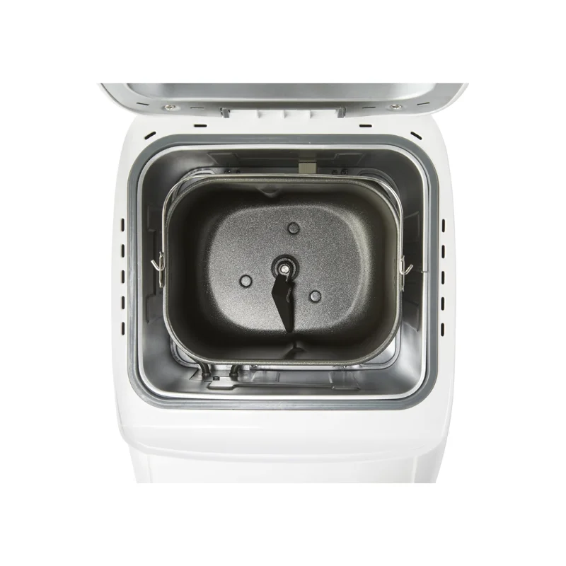 HOT DEAL Programmable Bread Maker: Bake Fresh Bread at Home with 12 Functions, Express Bake Cycle, Nonstick Pan - White