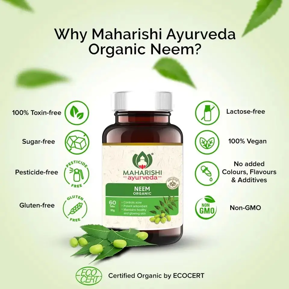 Best Quality Organic Neem Tablet helps in Controlling Acne Healthcare Supplement from India for Export at Wholesale Price
