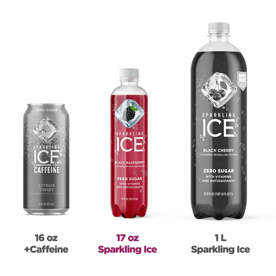 Sparkling Ice Black Raspberry, 17 Ounce Bottles  Pack of 12 All Flavors Available