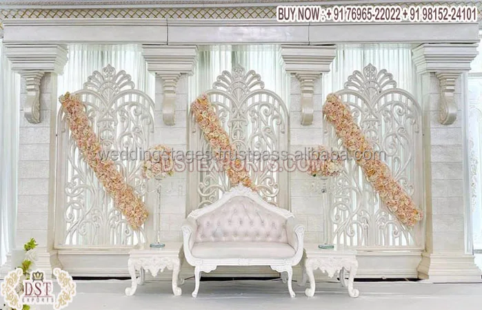 Decorative Banquet Hall Wedding Frames Decor Grand Wedding Fiber Frames Backdrop Grand Party Hall FRP Frame For Decor