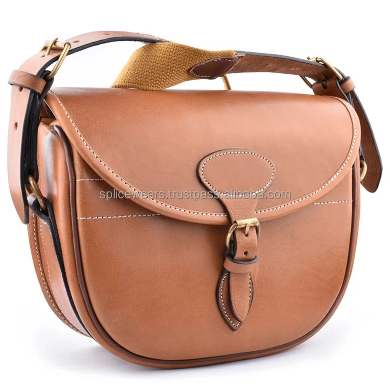 Genuine Leather Cartridge Bag Hunting Shooting Ammo Bag Portable Stock Shell Bags Made in Pakistan