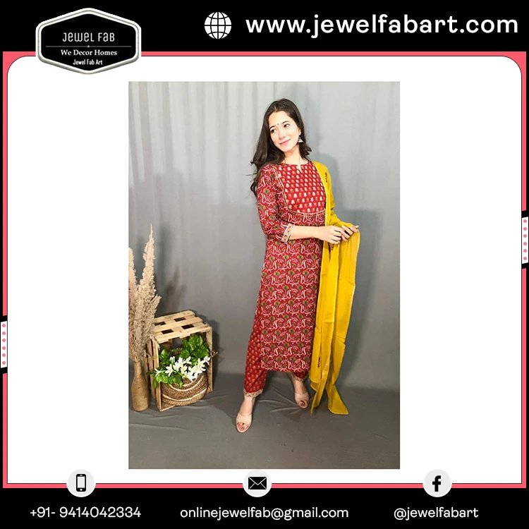 Indian women collection cotton kurti with plazo in lowest price market ethnic garment wholesale price ladies wear