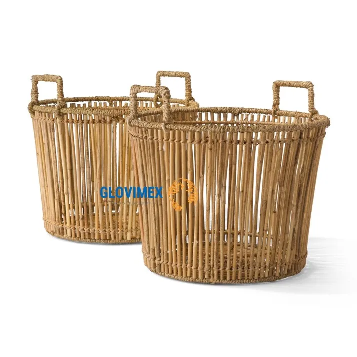 Hot New Design Bamboo Rattan Storage Basket Wholesale Price Other Decorations for Home