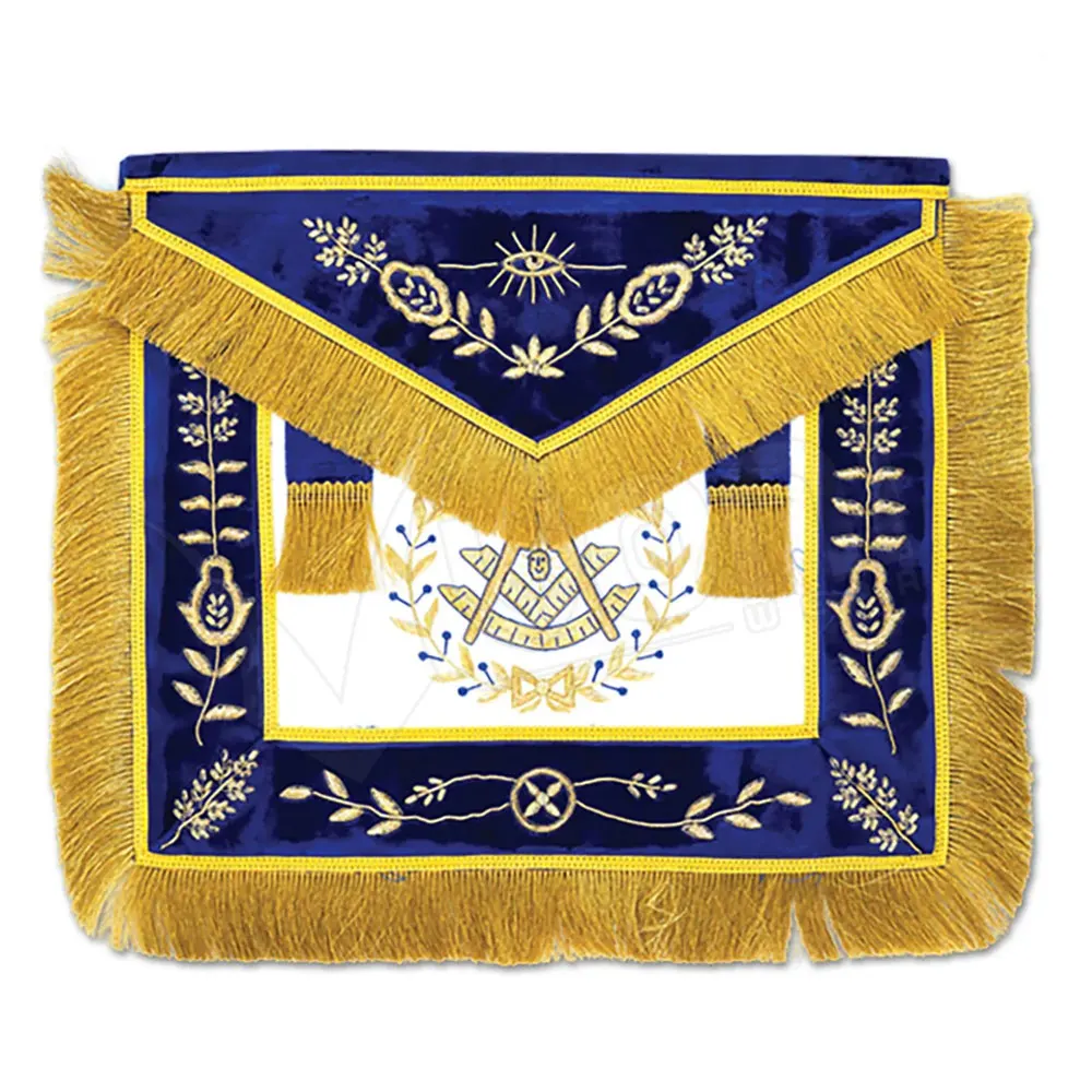 Бархатный фартук с вышивкой Masonic Regalia фартуки для офицера домика