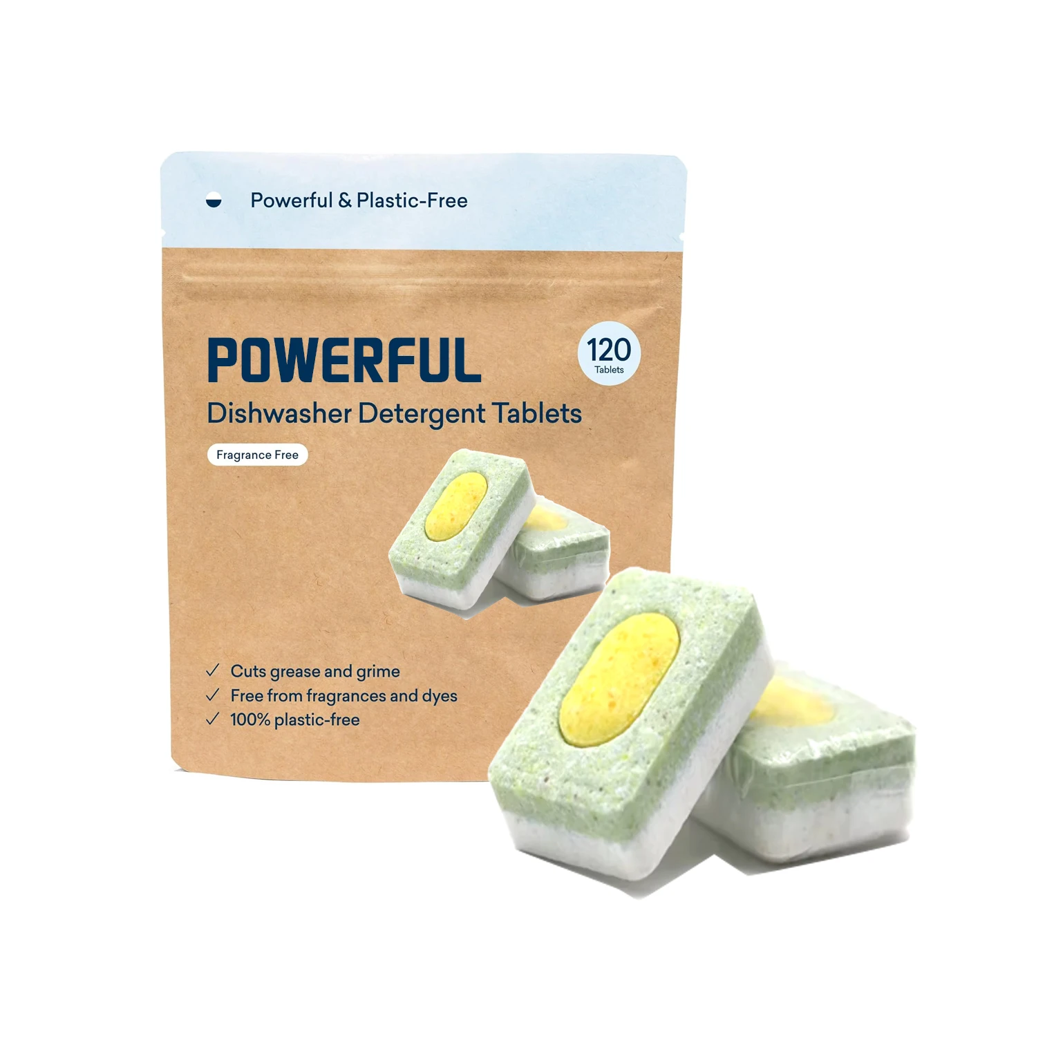 New Eco-Friendly Water Soluble Film All-in-One Dishwashing Tablet for Auto Dishwasher Kitchen Cleaning Tablets