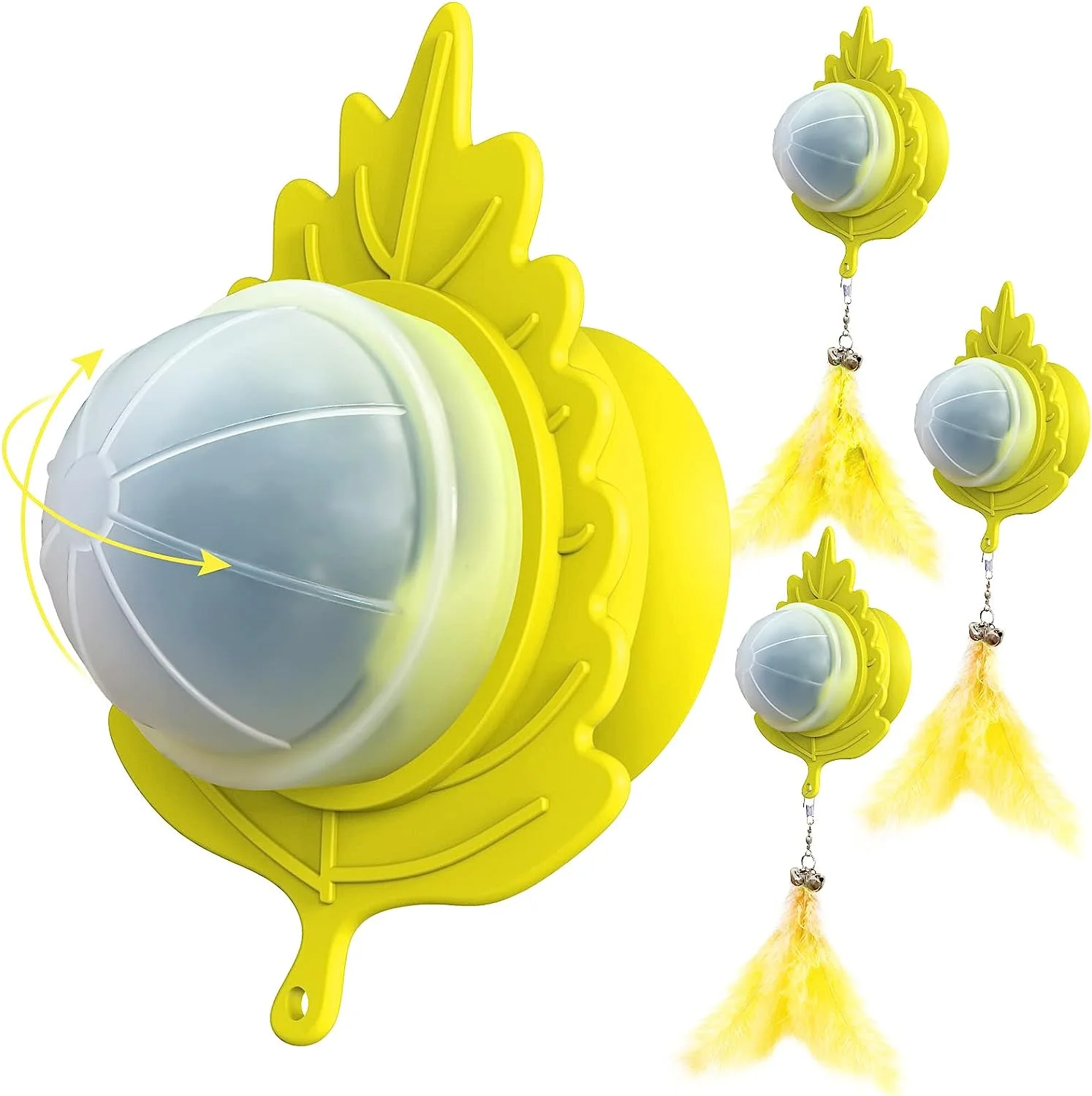 2024 Customized Silicone Catnip Ball of Toy For Cat Manufacturer Interesting and Interactive Pet Toys with Catnip for Play Ball