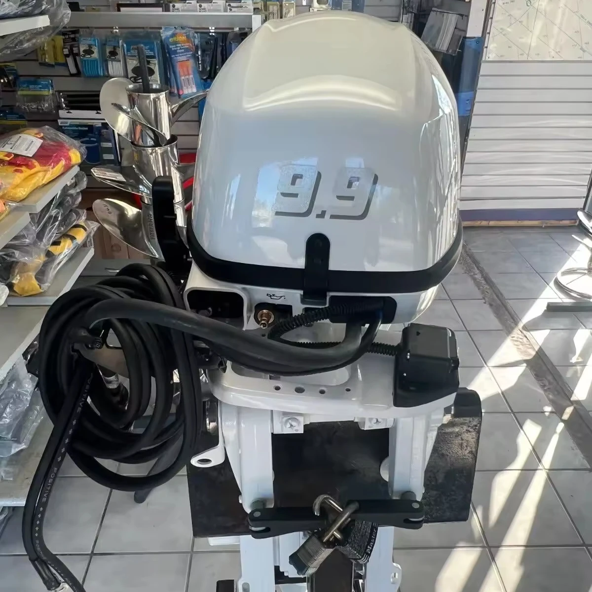 Новый 2023 Yama-ha 9.9hp 4-тактный 15-вальный подлодочный мотор