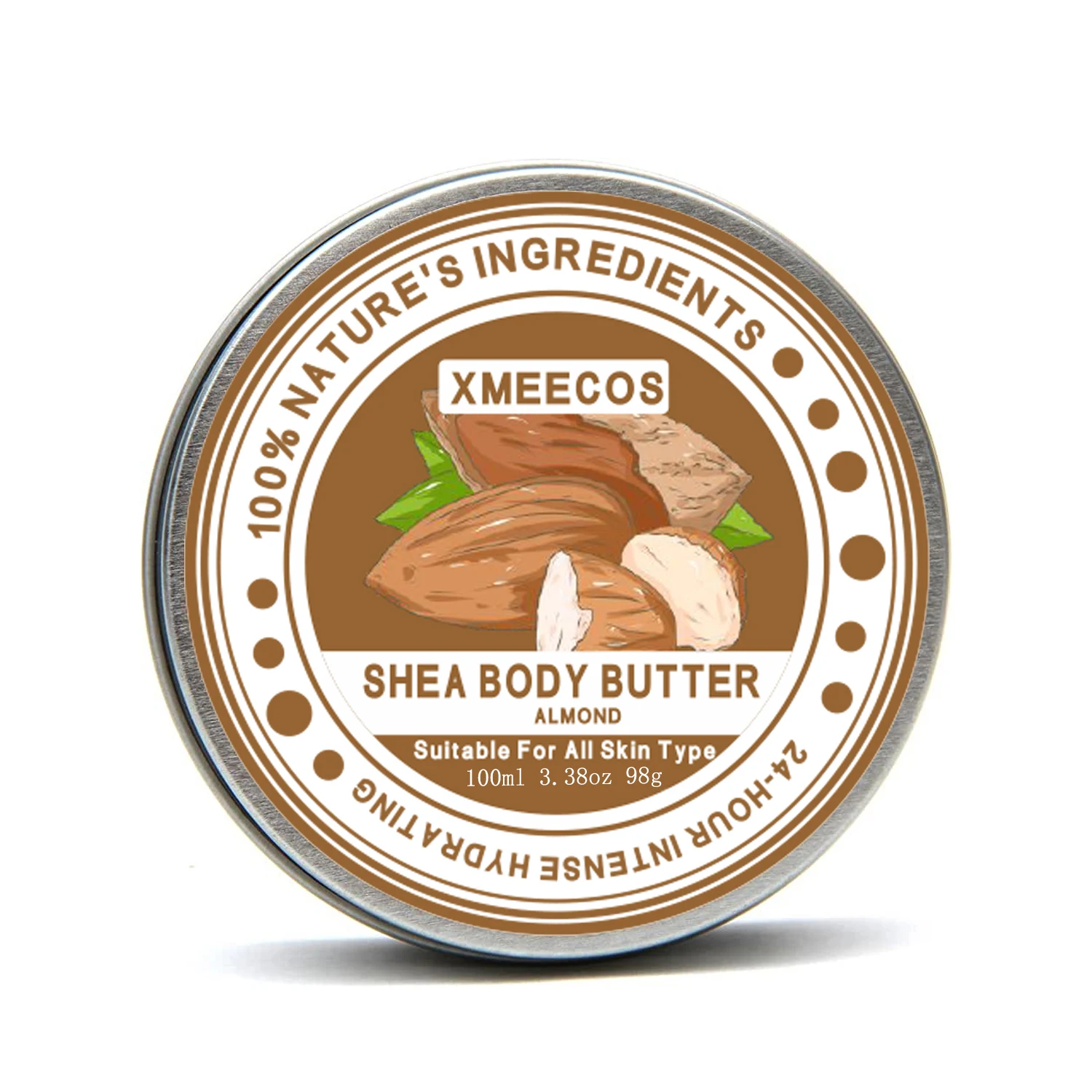 Private Label 100% Pure Organic Whipped Shea Body Cream Body Lotion Whitening Moisturizing Almond Body Butter