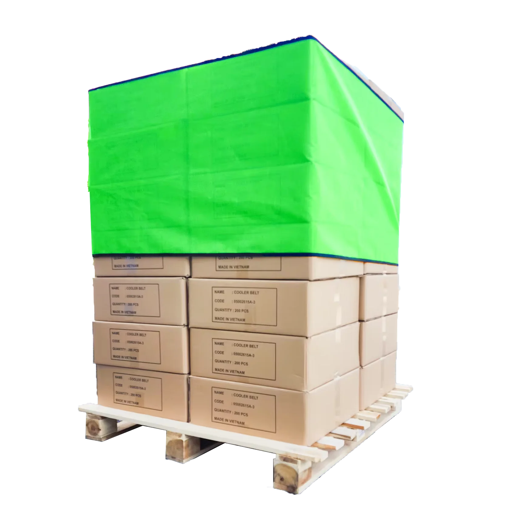 Provina - Reusable Factory Direct Customized Heat Resistant Breathable Green Pallet Wrap for Pallet