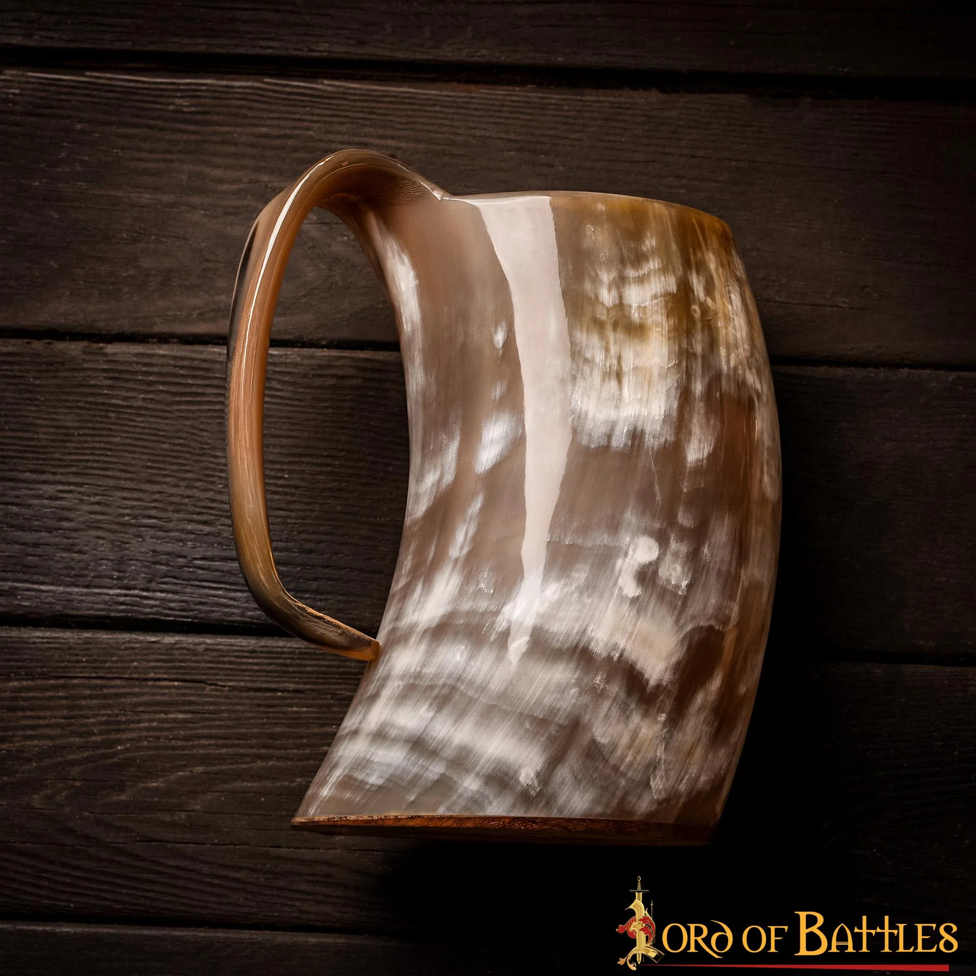 Handmade Authentic Viking Drinking Horn Cup with Stand Custom Size Beer Mug Stein Capacity 200ml to 800ml