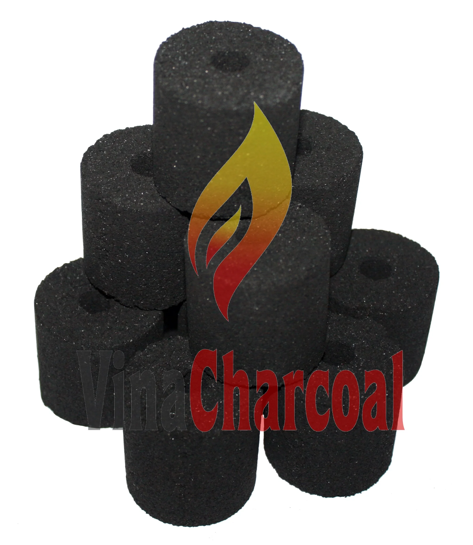 Цилиндрический уголь с хорошей формой, красивый огонь и хороший огонь для использования барбекю