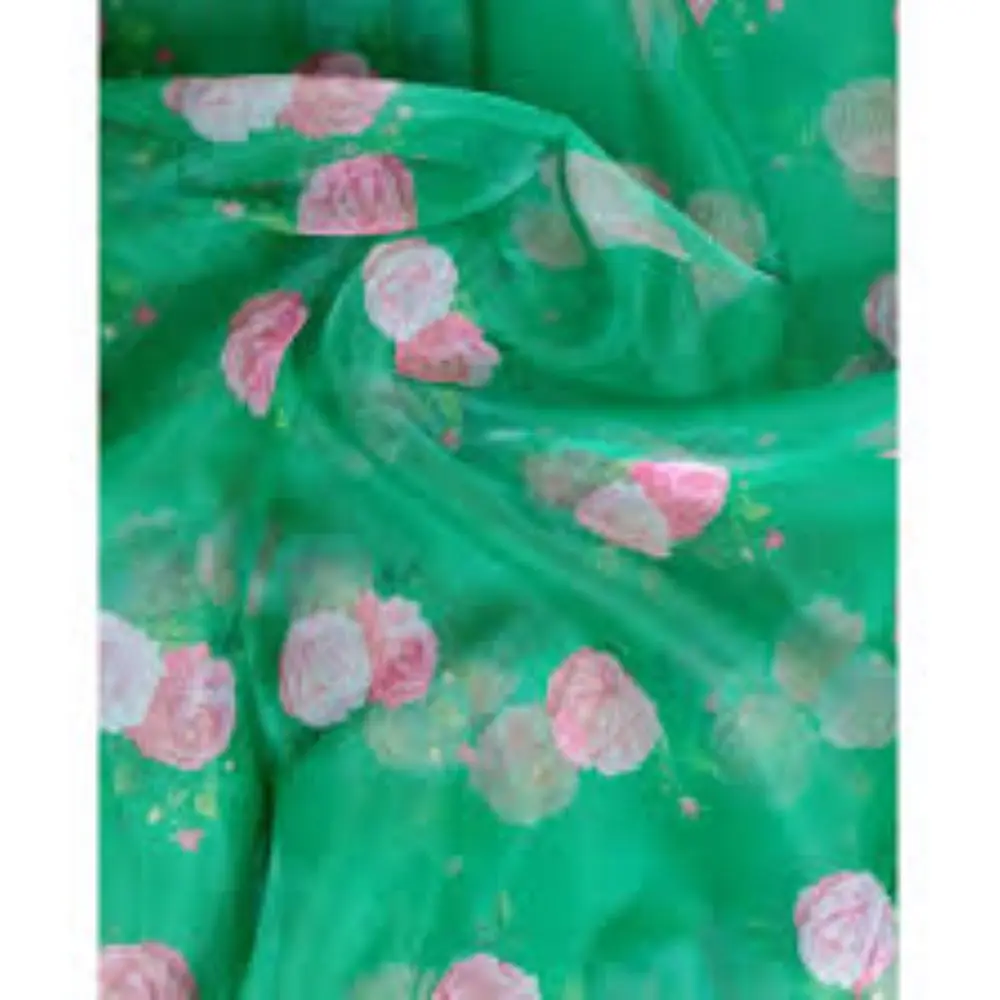 Organza Fabric Yarn Mesh Skirt Sheer Tulle Voile Shiny Nylon Organza Fabric for Wedding Dress