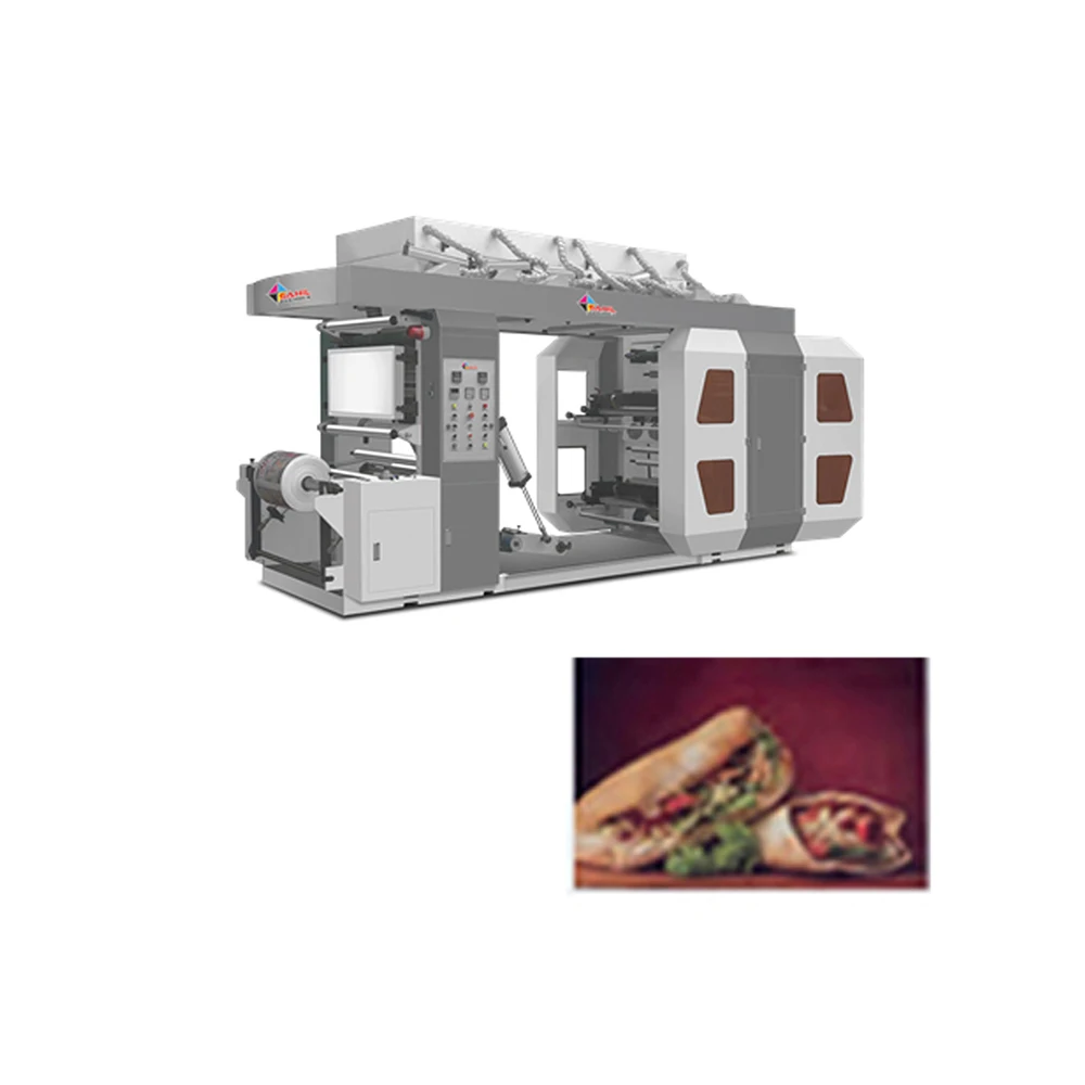 Лидер продаж высокоскоростная 4-цветная флексографическая печатная машина от индийского экспортера