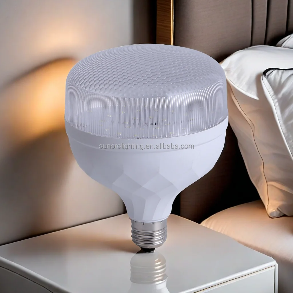 Zhongshan New Custom Commercial Quality PC+PBT Cover Diamond Shaped 5 10 15 20 30 40 50 60W LED Ampoules T Bulbs for Decor