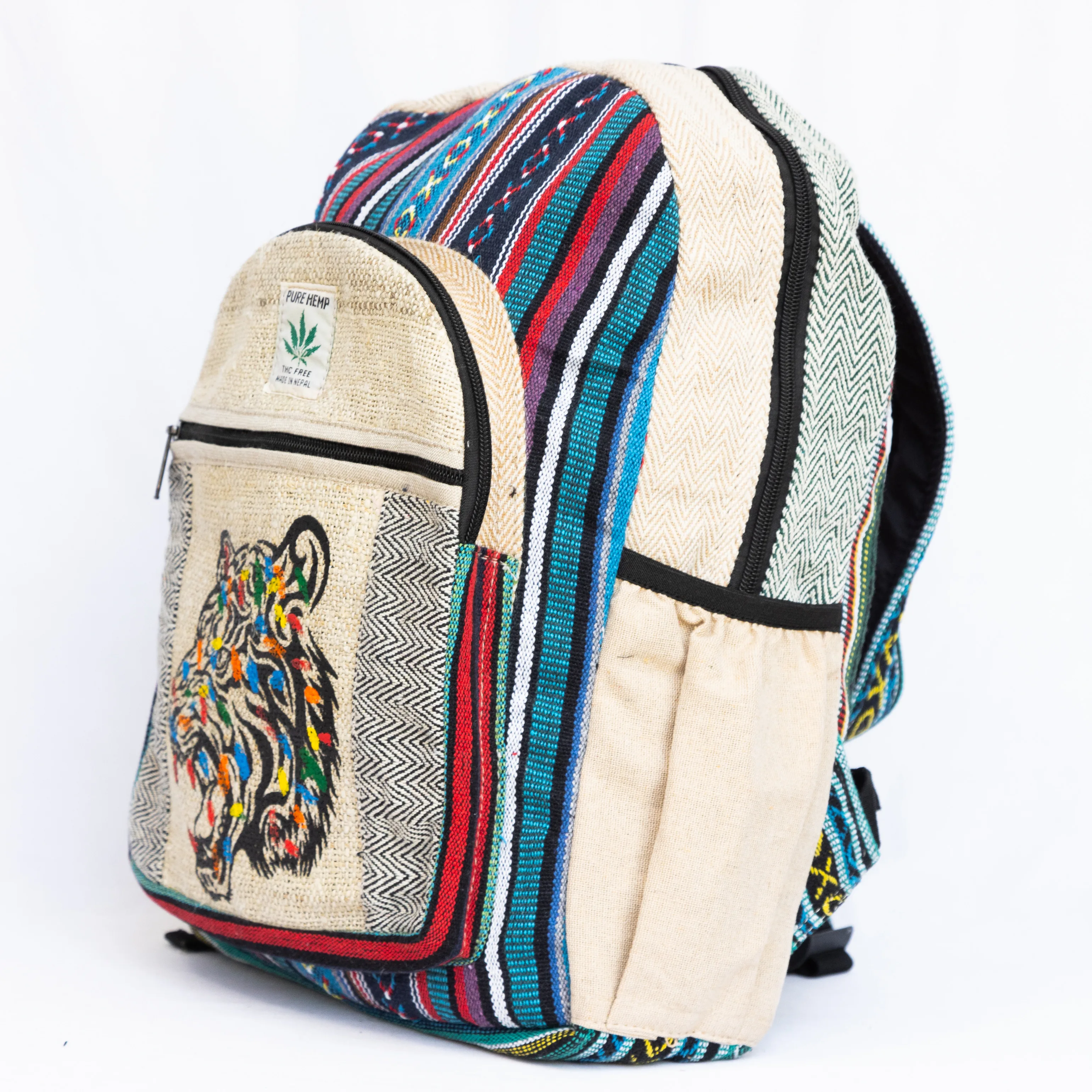 Small Eco Friendly Natural Organic Hemp Bag  Handmade Shoulder Bag with Sustainable Charm