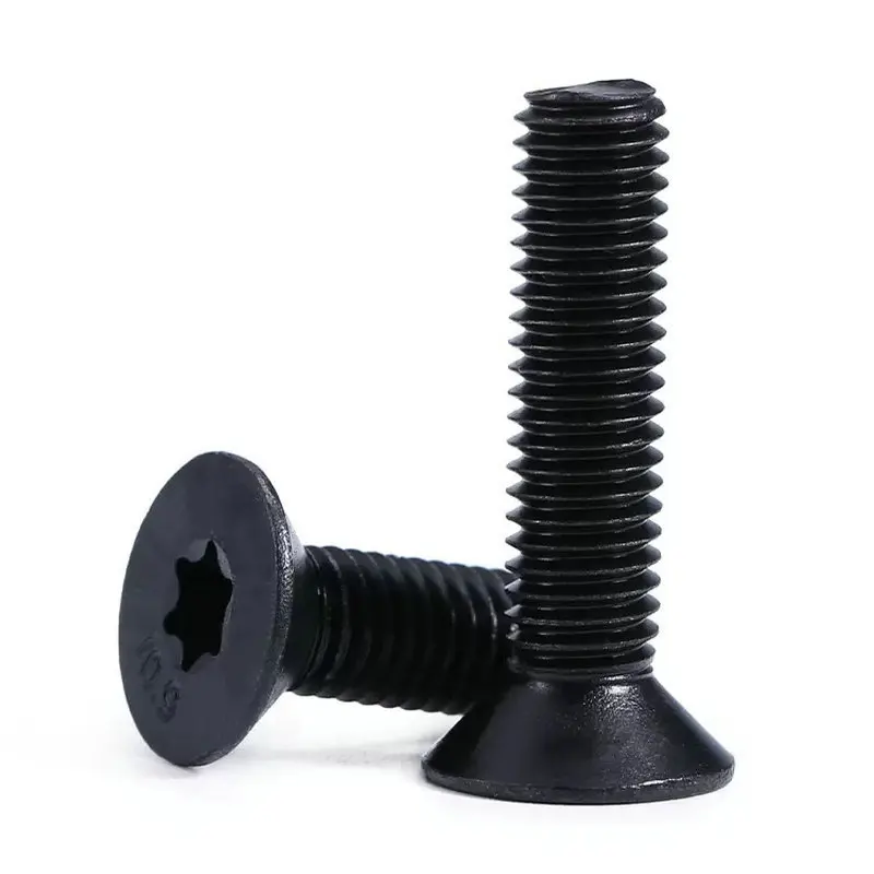 M3 M4 M5 M6 M8 M10 Grade 10.9 Black Oxide Star Torx Flat Countersunk Head Screws