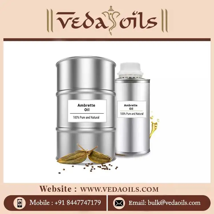 All-Natural 100% Pure Skin Lightening Ambrette Seed Essential Oil For Body Massage At Wholesale At Bulk Price