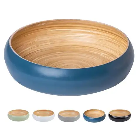 Natural Bamboo Salad Bowl Sauce Bowl for Sustainable Living for Serving Healthy Meals Snacks Parties Dogs to Family Friends