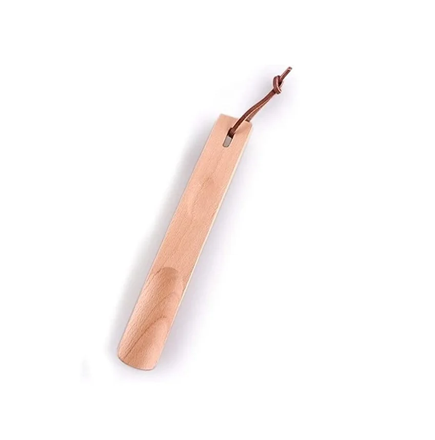 Hot Sale Wood Shoes And Accessories Solid Wood Horn Shoe Lifter High Polished New Style Wood Shoe Horn Modern Design