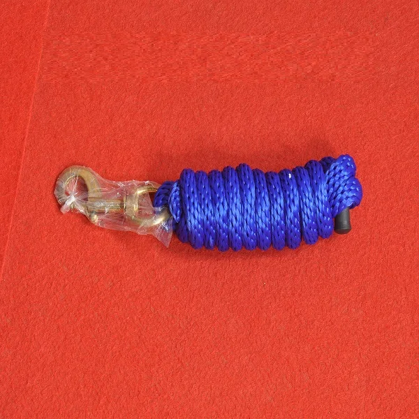 Horse Nylon Poly Lead Rope Solid Brass Snap Hook Premium quality lead  Equestrian Tack shop manufacturers Kanpur India