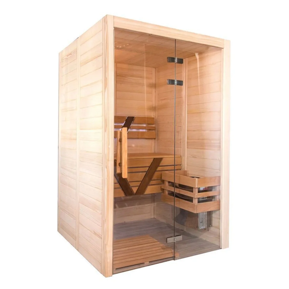 Wooden home sauna of cedar any size various sauna stoves and lighting