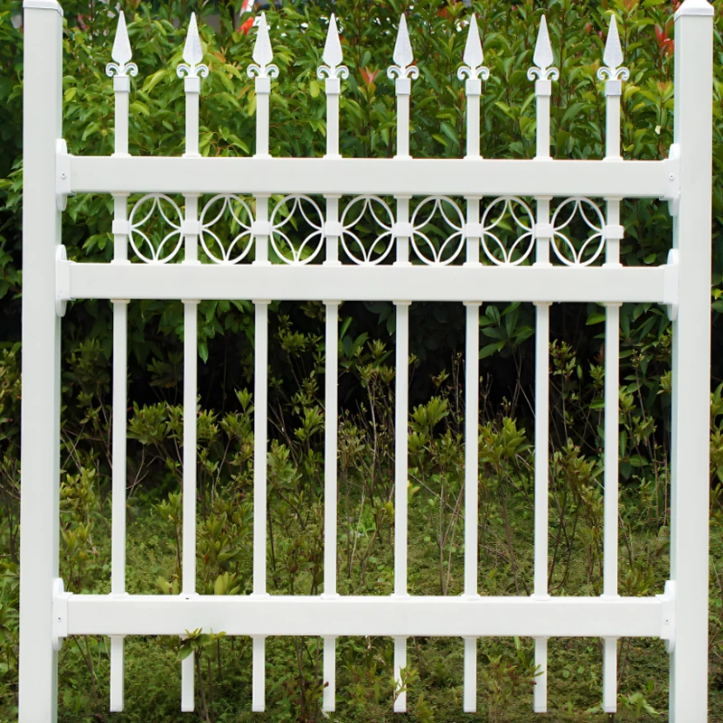 M Modern Design Outdoor Security Privacy Iron Plates Metal Steel  Galvanized Fence  Zinc-coated Fence Metal Picket Fence